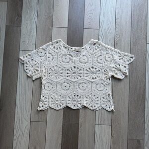 Rebellion Cream Crochet Blouse